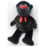 欧美品牌 毛绒娃娃黑色猩猩 猴子 玩偶 公仔 创意礼物 坐高45CM