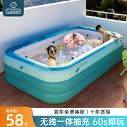 。特大号游泳池充气泳池超大家庭儿童家用可折叠婴儿游泳水上乐园
