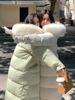 2023年羽绒服女款中长款白鸭绒(白鸭绒，)加厚时尚，洋气长款显瘦冬季外套