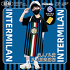 适合小个子的围裙 国际米兰足球队Logo球迷个性展示明星同款围裙
