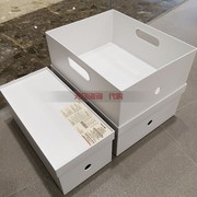 muji无印良品pp收纳盒，文件盒档案盒桌面，收纳鞋盒盖子可层叠整理盒