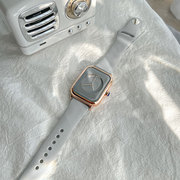 guou手表2021年果冻设计小方表，简约硅胶带，士手表古欧女时尚