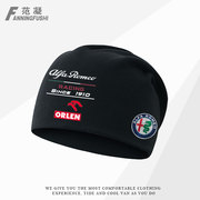 阿尔法罗密欧车队f1方程式赛车户外秋冬加绒围脖包头帽(包头帽)两用堆堆帽