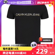 自营calvinklein凯文，克莱简约字母男士，短袖圆领百搭t恤衫