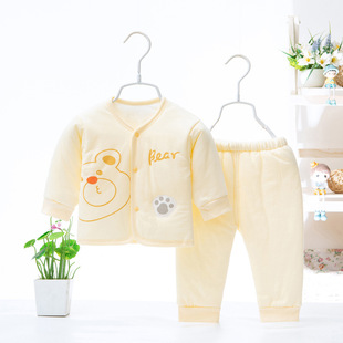 新生婴儿儿衣服秋冬套装加厚棉袄，初生儿a类纯棉婴儿衣服和尚服冬