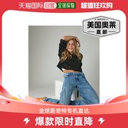 Lucky Brand 女式双色短款西装外套 - 黑色 美国奥莱直发