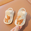 夏季手工婴儿鞋0一6一12月学步鞋布底室内鞋，宝宝凉鞋软底布鞋男宝