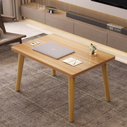 飘窗小桌子轻奢简约客厅小茶几现代小户型卧室坐地家用简易小木桌
