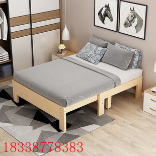 北欧纯实木伸缩抽推拉沙发床客厅，小户型多功能折叠坐卧两用榻榻米