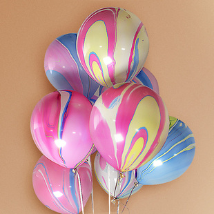 彩云气球10寸乳胶气球创意成人生日派对浪漫房间舞台布置装饰用品
