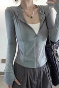 灰色冰丝防晒衣女款夏季防紫外线，防晒服2024户外开衫外套上衣