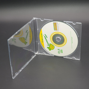 透明cd盒专辑盒12cm光盘盒单片装dvd，盒光碟盒收纳盒可装封面加厚款透明碟盒5mm厚度