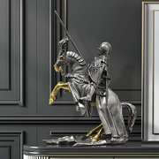 欧洲复古骑士摆件电视柜，酒柜办公室装饰罗马盔甲，士兵模型家居饰品