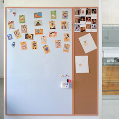 清朗白板软木组合留言板计划板挂墙磁吸功能板照片墙儿童家用黑板