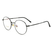 圆形眼镜框女款纯钛超轻眼镜架防辐射蓝光，近视眼镜韩版潮眼睛