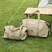 旅行包手提包行李包大容量帆布，防水户外野营露营短途搬家斜挎包