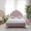 北欧现代简约布艺床，粉色轻奢网红软床1.5简美1.8米双人床卧室家具