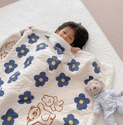 儿童可爱毛毯被子加厚羊羔绒冬季O毯子春秋薄毛巾被全棉午睡