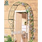 欧式花园室外铁艺拱门窗户，壁挂拱形种花架子铁线莲支架植物爬藤架