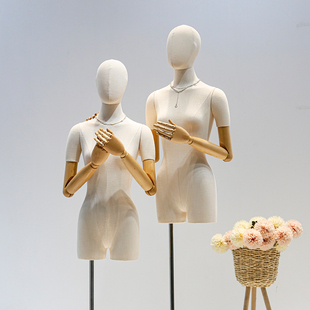 高档加厚韩版服装店橱窗，展示模特道具女装半身，全身展示架人偶锁骨
