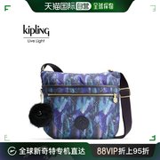 韩国直邮kipling腋下包galleriakipling斜挎包花纹天蓝色