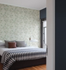 日本进口墙纸light浅绿色，清爽小花墙纸，床头背景卧室老人房墙纸