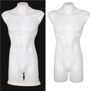 男灯光模特塑料白色半身男模，男士形体管理内衣男背心户外用品模型