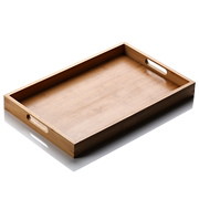 现代简约日式单层茶盘竹制，小茶台极简风格，家用长方形托盘简易茶具