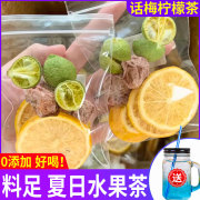 话梅青桔西柚百香果金桔柠檬茶冷冲泡饮品冻干花果冷泡水果茶茶包