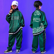 儿童嘻哈街舞演出服少儿中国风hiphop男女童国潮帅气啦啦队表演服