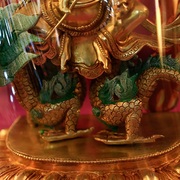 48cm尼泊尔进口纯铜佛像白财神(白财神)佛像藏传佛像室内供奉佛像高