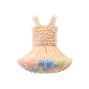 儿童tutu裙冰淇淋色加蓬升级兔兔裙连衣裙吊带夏季公主生日蛋糕裙