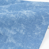 蓝色印花扎染牛仔布料水洗纯棉服装设计师手工DIY衬衫连衣裙面料