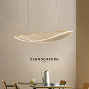 餐厅吊灯现代简约亚克力导光板，灯饰北欧个性创意家用吧台灯具