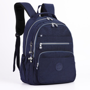 欧美时尚尼龙布女包多口袋大容量电脑双肩包中号旅行背包学生书包