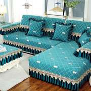 欧式雪尼尔沙发垫防滑简约现代四季通用客厅布艺，坐垫组合沙发套罩
