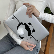 适用macbookpro保护壳14寸软可爱熊猫，air1315寸苹果笔记本电脑套