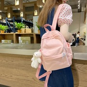 双肩包设计感小众小型日系小清新韩版迷你糖果色学生旅行轻便背包