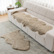 小沙整张卷毛羊皮羊毛沙发垫客厅，卧室床边地毯飘窗垫羊毛坐垫靠背
