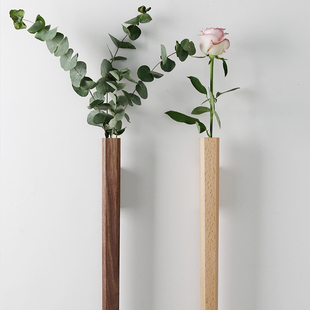 现代简约墙面装饰水培花器新中式创意插花器植物水培壁挂干花器