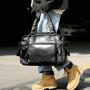 时尚街头男包单肩包斜挎包男士包包手提包休闲韩版潮流包旅行包潮