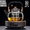 2024玻璃蒸煮一体茶壶烧水泡，茶具全自动电陶炉煮茶器家用套装