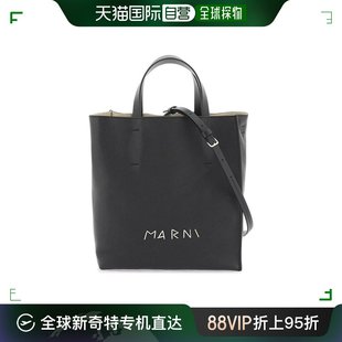 美国直邮marni 女士 托特包牛皮拉链手提包肩带