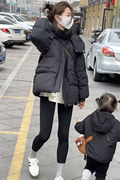 羽绒服女中长款加厚保暖冬季2023韩宽松收腰小个子面包服外套