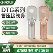 管压鼻dtg-101625355070平方铜，鼻子镀锡紫铜接线端子连接头