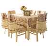 台布餐桌布椅垫椅套套装蕾丝布艺椅子套罩长方形茶几桌布现代欧式