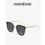 kimhekim眼镜2023轻奢白色，墨镜女韩版网红潮流，太阳镜大脸显瘦