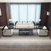 新中式沙发茶几组合中国风现代简约民宿酒店客厅铁艺卡座套装家具