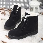 冬季雪地靴大码棉鞋短筒保暖女士短靴平跟及踝靴韩版