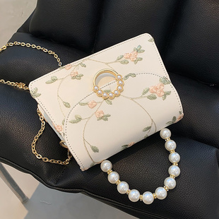 今年流行小包包女2024夏天时尚珍珠，链条包独特(包独特)质感手提斜挎包